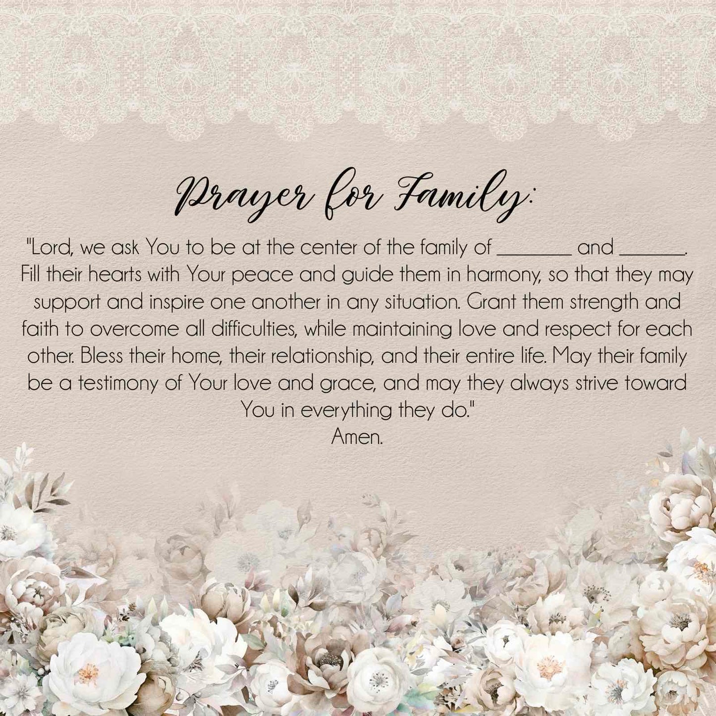 Baby Shower Prayer Cards