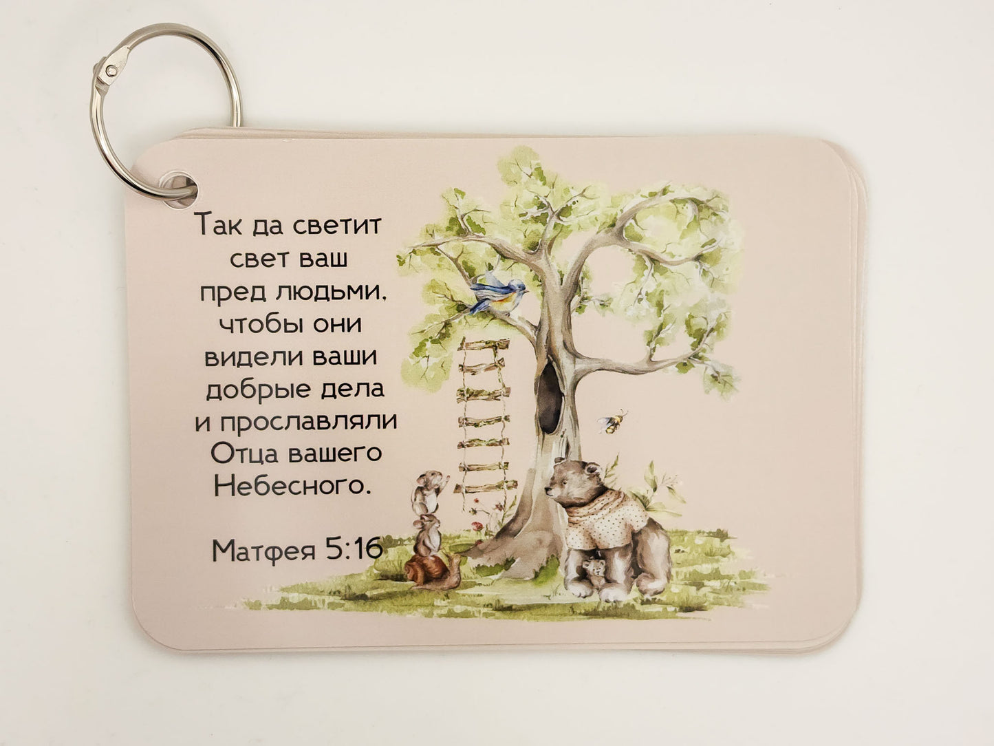 Russian Bible Verse Cards (Intermediate Set 1)