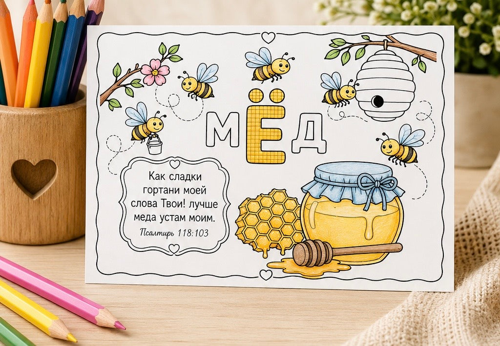 Христианские Карточки Раскраски